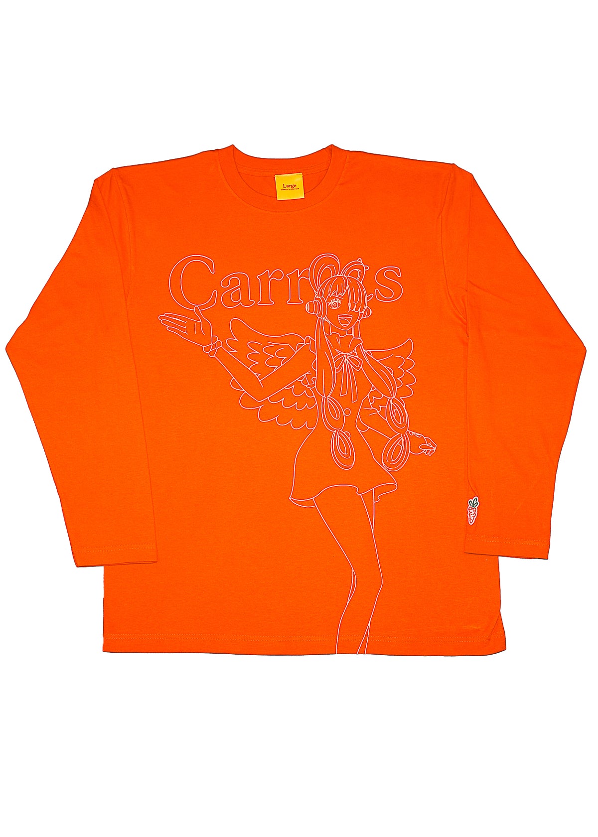 Carrots ONE PIECE - UTA OUTLINE L/S T-Shirt Orange